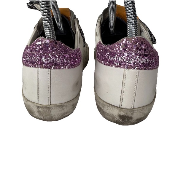 Golden Goose Superstar Classic with List Glitter Sneaker Shoes Womens 36‎ US 6 - Picture 8 of 16